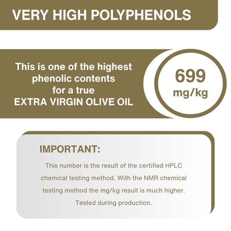 Very High Phenolic 699 mg kg Greek Extra Virgin Olive Oil Cold Extracted 2 Count gallery
