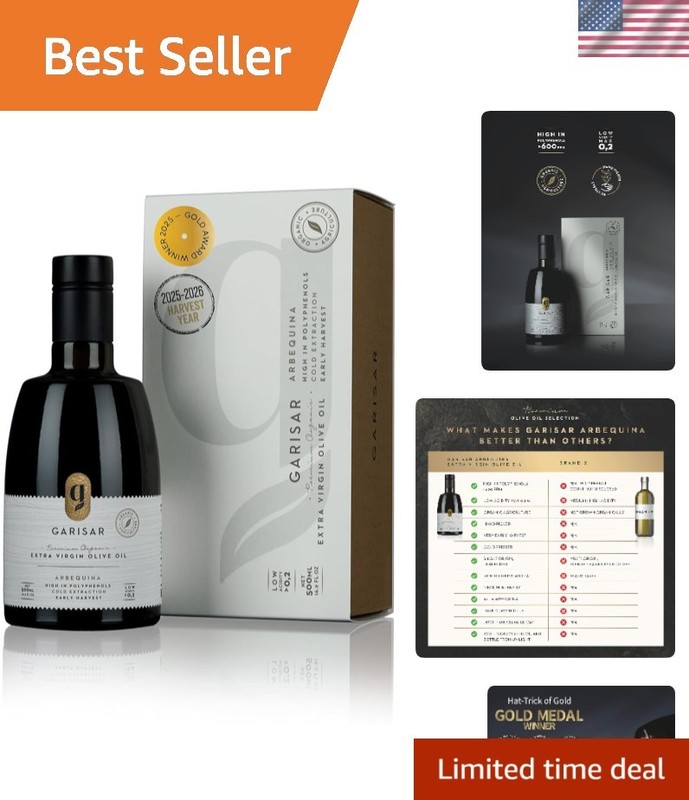 High In Polyphenol Extra Virgin Olive Oil 600 ppm, Low Acidity Max 0.2%, NY…