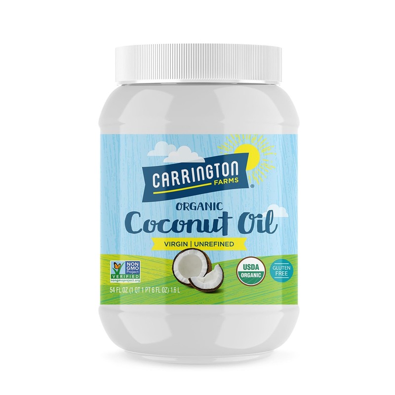 Carrington Farms Organic Virgin Cold Pressed Coconut Oil for 54 Fl Oz