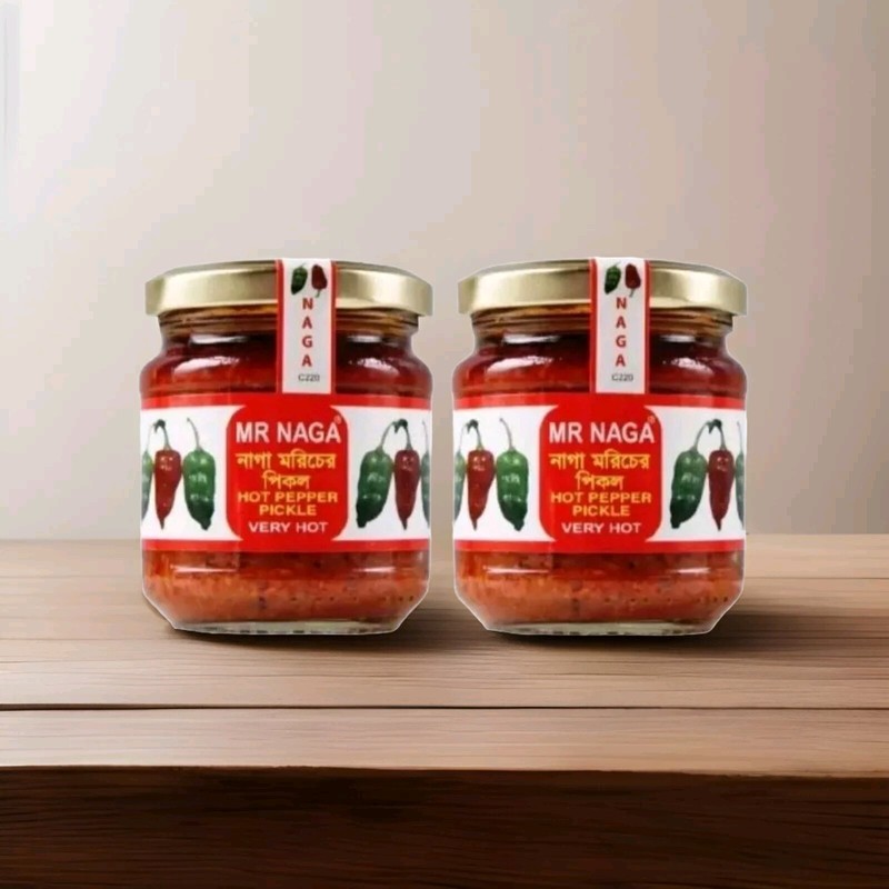 2 Pice Of Mr Naga Hot Pepper Pickle