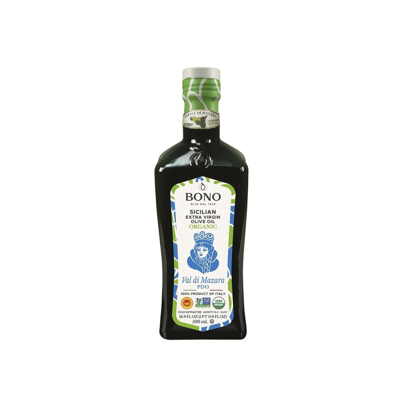 Bono Organic Sicilian Extra Virgin Olive Oil Val di 16.9 Fl Oz (Pack of 1)