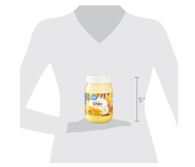 Great Value Grassfed Ghee Clarified Butter Jar, 13oz Full gallery