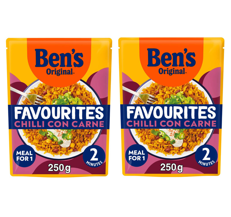 Ben’s Original Favourites Microwave Chilli Con Carne 250g PACK OF 2
