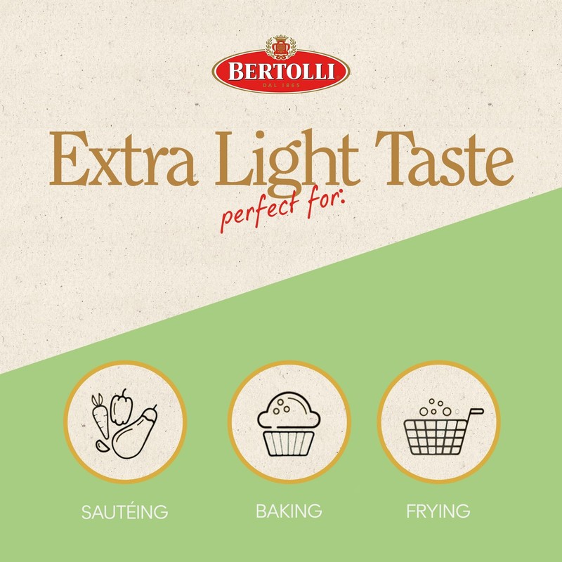 Bertolli Extra Light Olive Oil 17 Oz Non Gmo High Smoke Point Cooking Oil gallery