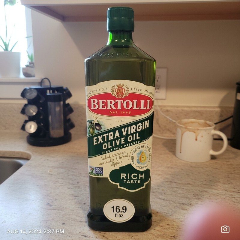 Cold Pressed Extra Virgin Olive Oil, Rich Fruity Taste, Non-GMO, 16.9 fl oz