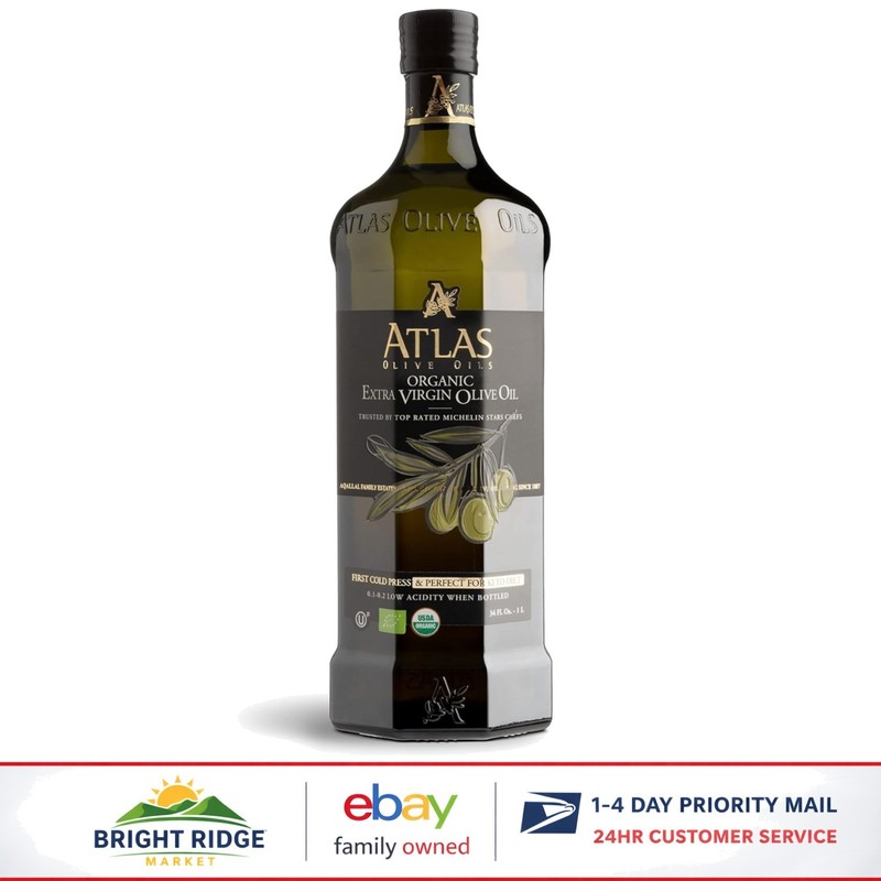 High Quality Moroccan Olive Oil, Cold Pressed and Unprocessed 34 Fluid Ounces