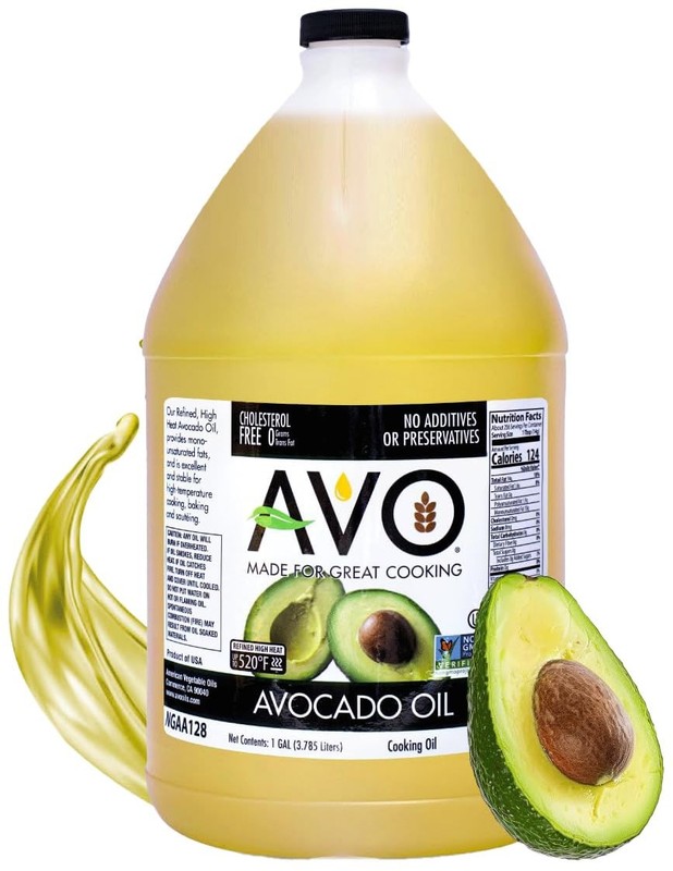 Bulk Avocado Oil for Cooking 1 Gal 128 fl oz,Non-GMO Certified,No Preservatives