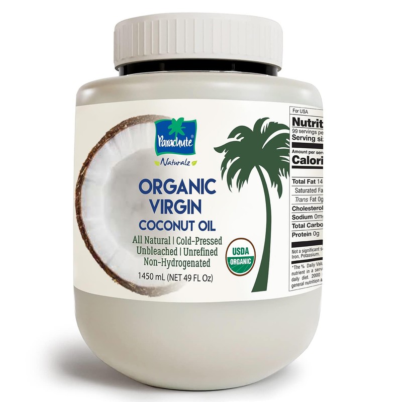 “Parachute Naturalz Organic Virgin Coconut Oil | Cooking Oil, Hair Oil, Body …