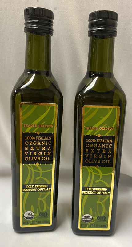 2 X Trader Joe’s Giotto’s 100% Italian Organic Extra Virgin Olive Oil 16.9 Oz