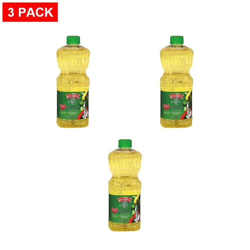Carlini Pure Canola Oil, 48 fl oz - Pack of 3