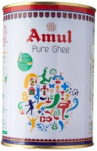 Amul Pure Ghee 1 ltr Tin (905 g) Cooking Oil Ghee Healthy Clarified Butter