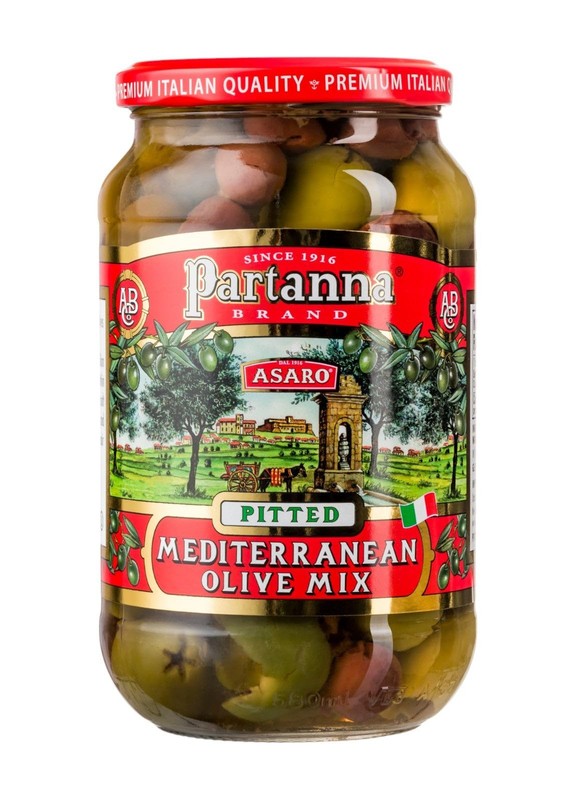 Partanna Mediterranean Pitted Olive Mix 4 Pack