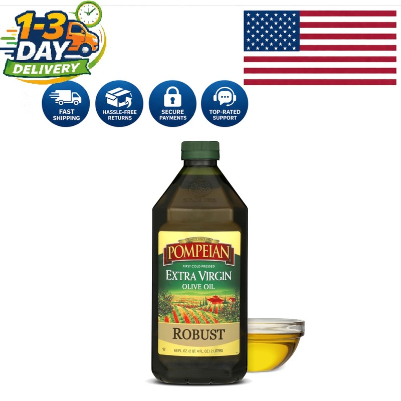68 Fl Oz Robust Extra Virgin Olive Oil - Rich Flavor for Italian Cuisine