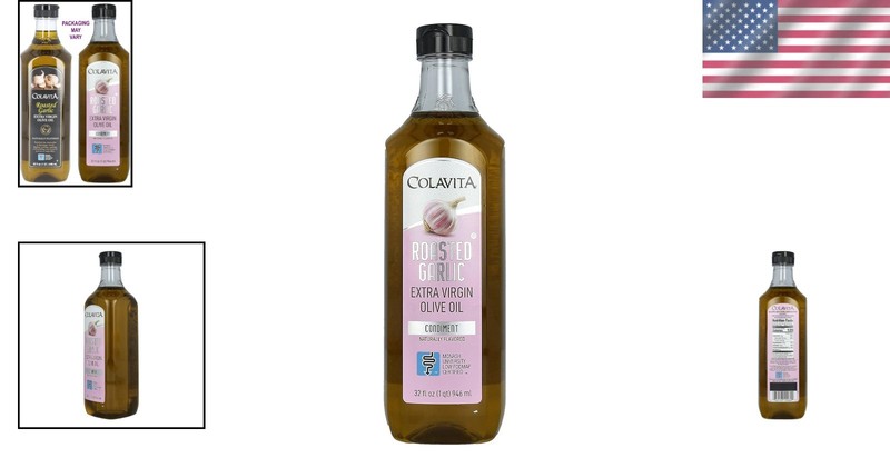 32oz Cholesterol-Free Roasted Garlic Olive Oil - Perfect for Dips and Marinades gallery