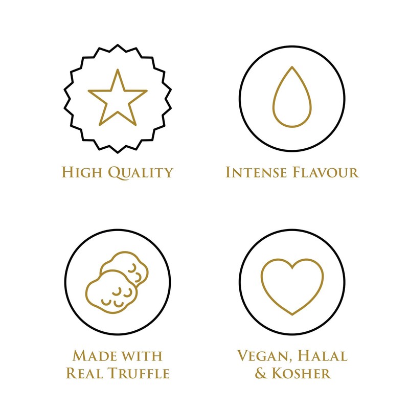 TruffleHunter Black & White Truffle Oil Set Extra Virgin Olive Oil for Cook... gallery