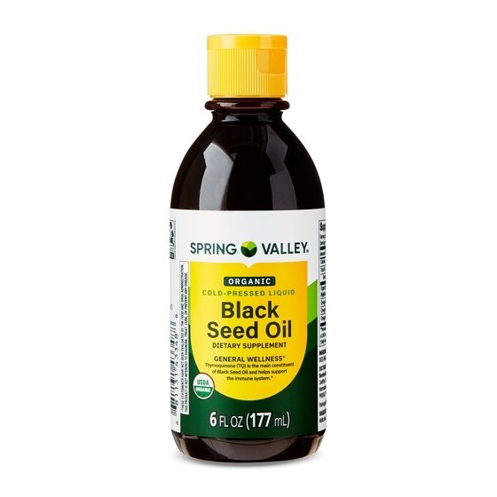 Spring Valley Organic Black Seed Oil 6 fl oz Cold Pressed USDA Organic