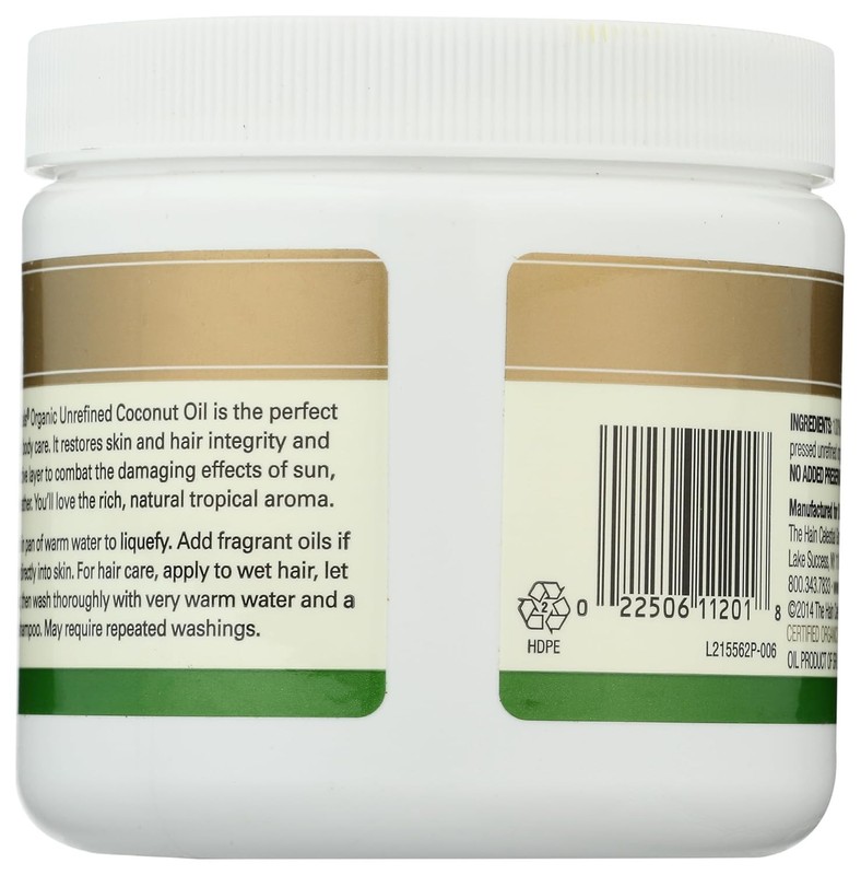 Essentials Organic Virgin Coconut Oil, Unrefined - 15 oz Pure Moisture Remedy gallery