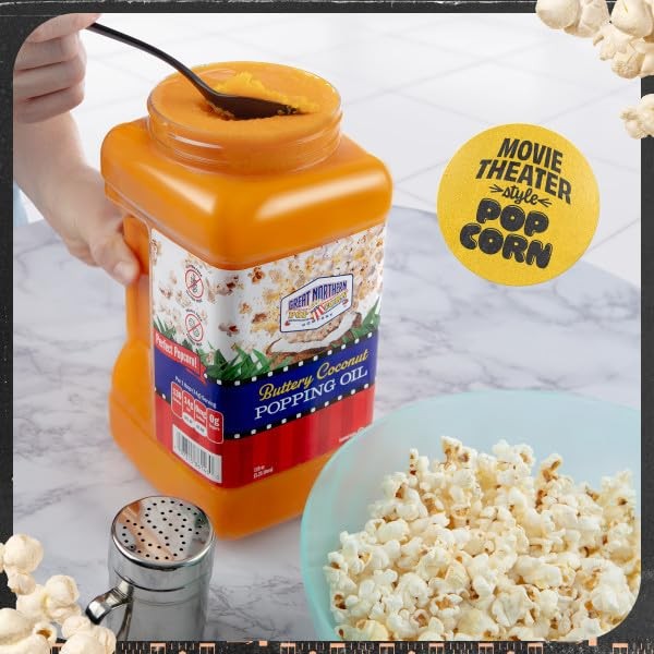 Butter Flavored Coconut Oil - 110oz Movie Theater Popcorn Oil for Popcorn Machin gallery