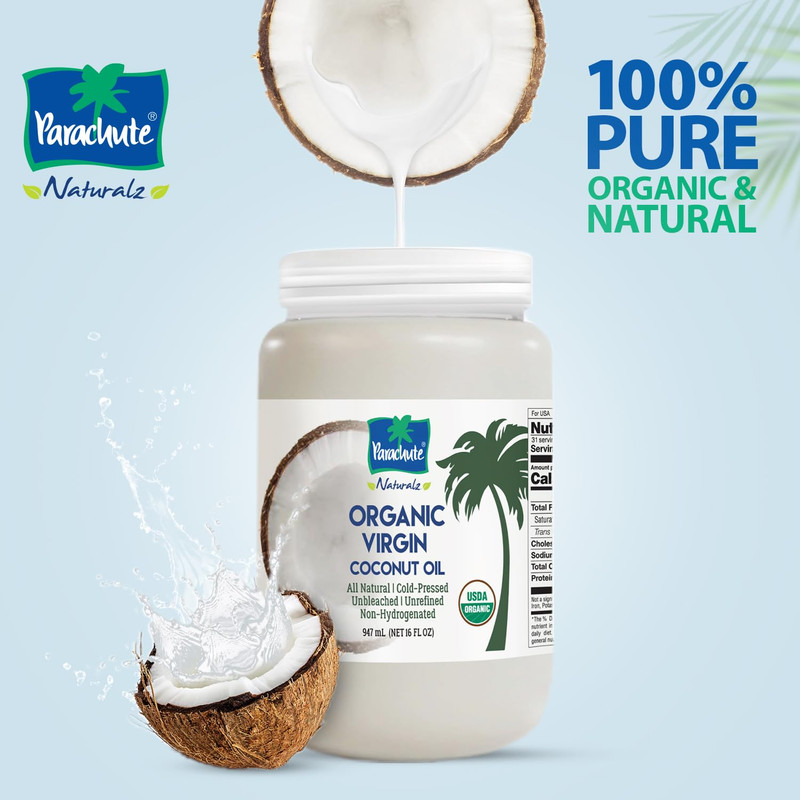 NEW 100% Virgin Organic Coconut Oil Cold Pressed Pure Unrefined Glass Jar Lube gallery