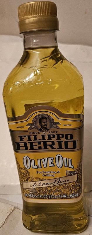 FILIPPO BERIO OLIVE OIL-25.3 OZ GMO FREE-Gluten Free-MILD OLIVE FLAVOR-NO SUGAR