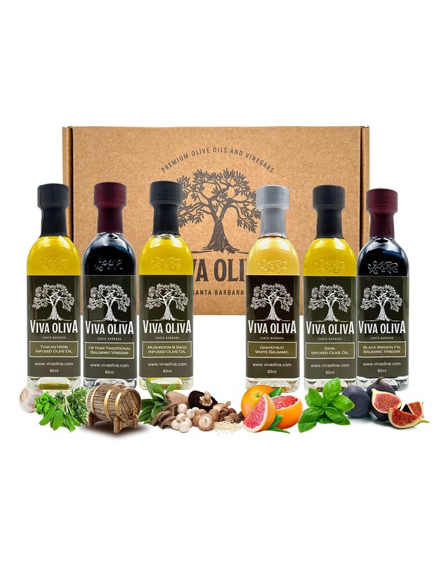Six 60ml 2oz Variety Gift Set - Premium Flavored Extra Virgin Olive Oils Tusc... gallery