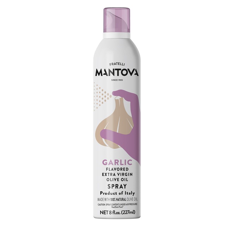 Mantova Extra Virgin Olive Oil Spray Garlic Flavored 8 8 Fl Oz (Pack of 1)