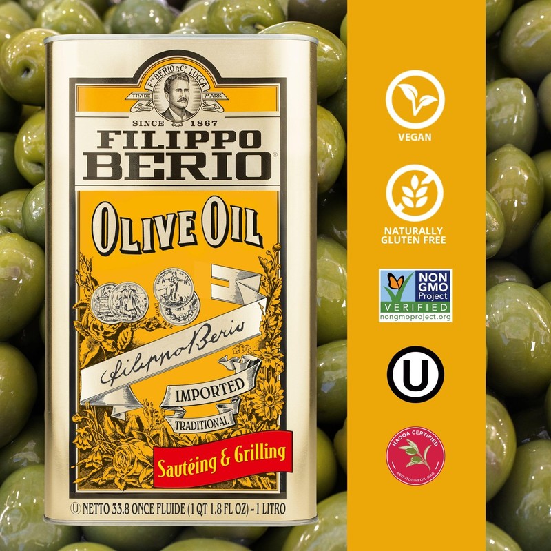 Pure Olive Oil, 1 Liter Tin (33.8 Ounce) gallery