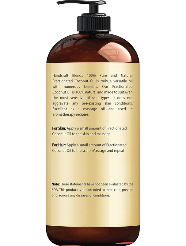Fractionated Coconut Oil - 16 Fl Oz - 100% Pure and Natural - Premium Grade Carr gallery