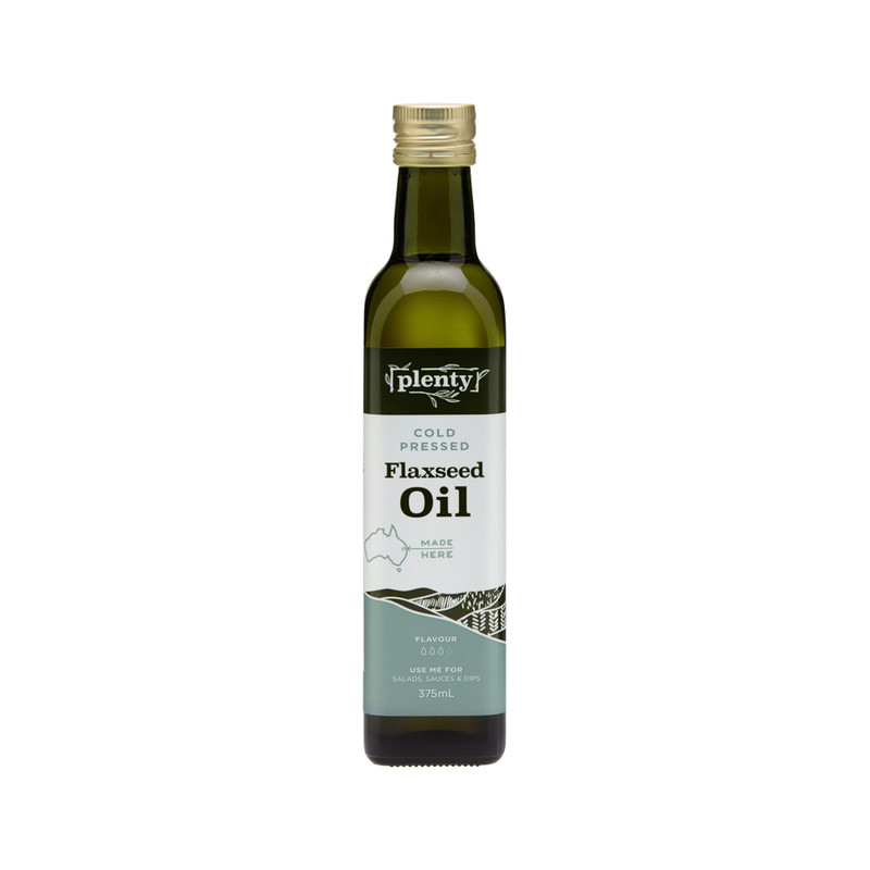 NEW Plenty Cold Pressed Flaxseed Oil 375ml