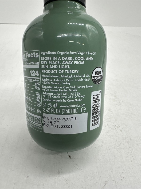 Olizzi EVERYDAY Extra Virgin Olive Oil-Cold Pressed 8.45 Oz -Sealed gallery