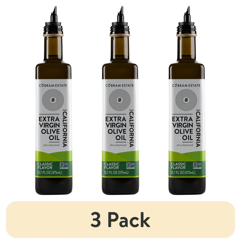 3 pack Estate Classic Flavor 100% California Extra Virgin Olive Oil, 12.7 fl oz
