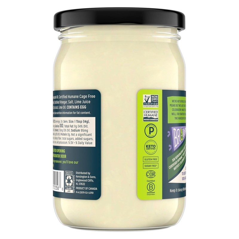 Guilt-Free Sir Kensington's Avocado Oil Mayo - Perfect for Keto & Paleo 12 oz gallery