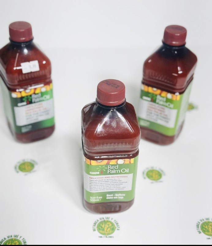 Omni Red Palm Oil 500ml Cooking & Serving Oil Pantry Bottle for Kitchen Use