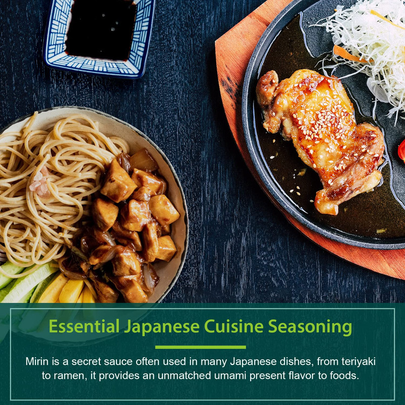 Mirin Japanese Cooking Wine, 16.9 Fl Oz (Pack of 2), Authentic Natural Sugar Swe gallery