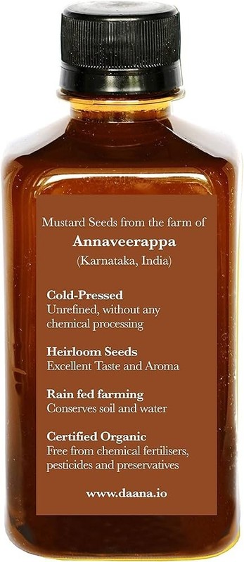Mustard Oil: CERTIFIED USDA ORGANIC, EXTRA VIRGIN, COLD PRESSED (12 oz) gallery