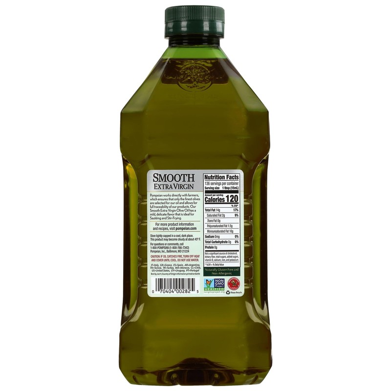 Pompeian Smooth Olive Oil 68 fl oz gallery