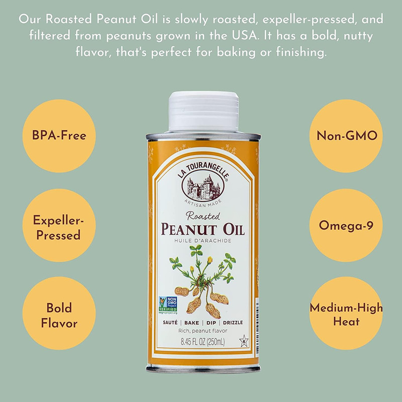 , Roasted Peanut Oil, Slow Roasted Expeller-Pressed for Rich Flavor, Perfect for gallery