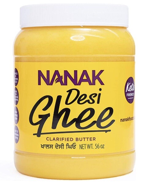 Nanak Pure Desi Ghee, Clarified Butter, 56-Ounce Jar