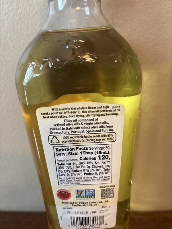 New filippo berio olive oil 750 Ml Extra Light March 2027 gallery