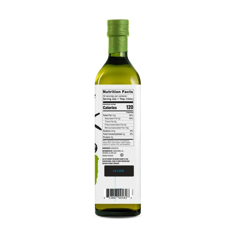 Chosen Foods 100% Pure Avocado Oil, 25.4 Floz Glass Bottle, Non-GMO Delicious gallery