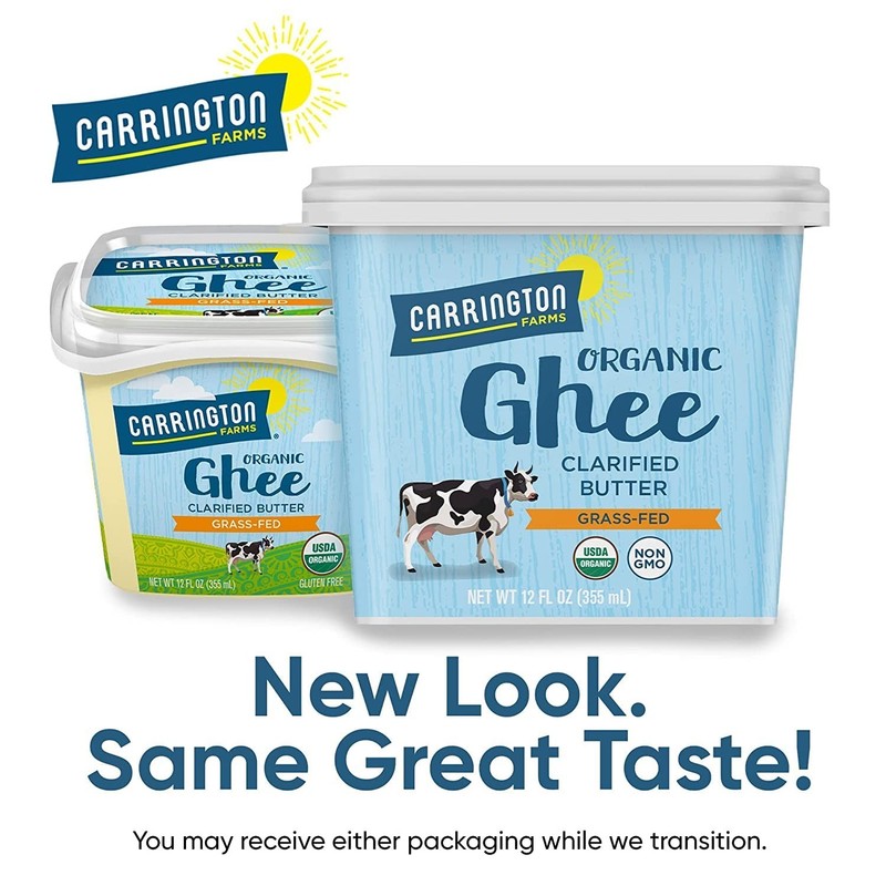 Carrington Farms Organic Ghee Clarified Butter, Grass Fed, 12 Fl Oz gallery