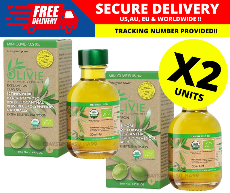 Olive House Olivie Plus 30x Extra Virgin Olive Oil Rich Antioxidant 50 ML ( X2 )