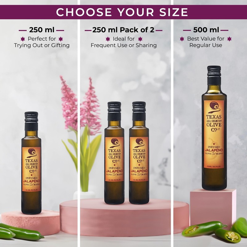 Jalapeno Infused Olive Oil - Cold Pressed Gourmet EVOO for Dressings & Marinades gallery