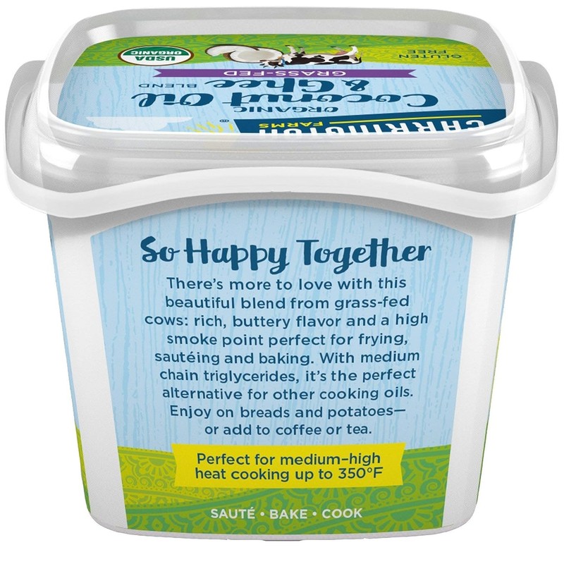 Nutrient-Rich Grass Fed Ghee & Coconut Oil Blend - 12 Ounce for Healthy Cooking gallery