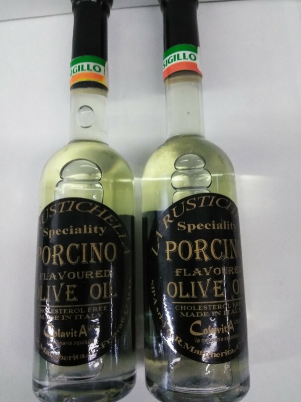 colavita La Rustichella porcino flavored Olive Oil 3.52 oz (2-bottle bundle)