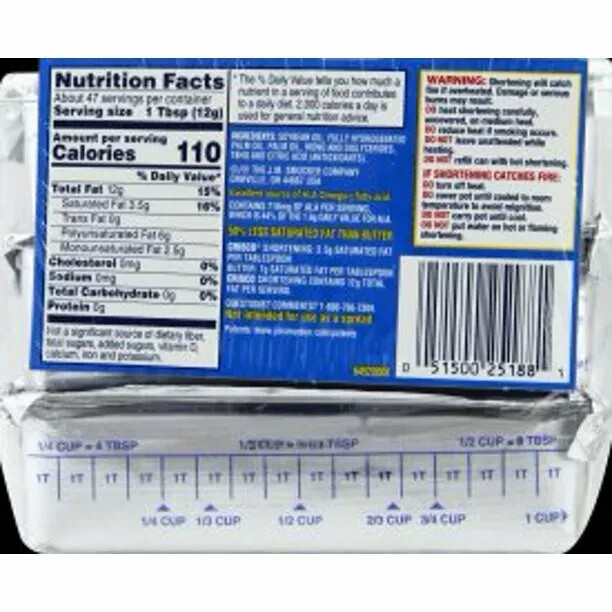 Crisco Baking Sticks All-Vegetable Shortening, 20-Ounce 1 pack Exp.6/11/26 gallery