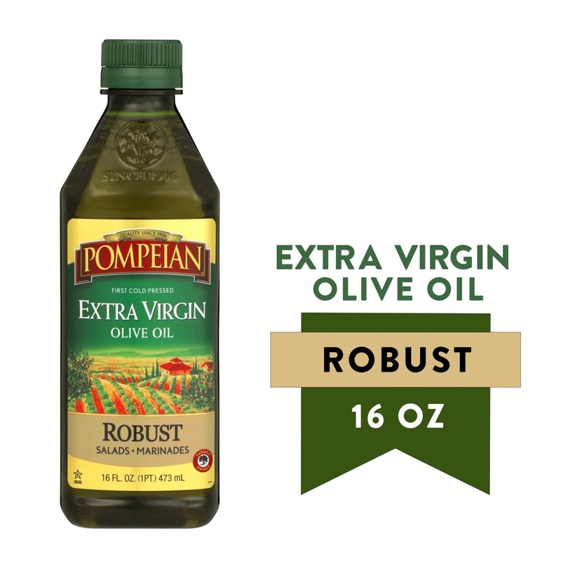 Pompeian Robust Extra Virgin Olive Oil – 16 fl oz