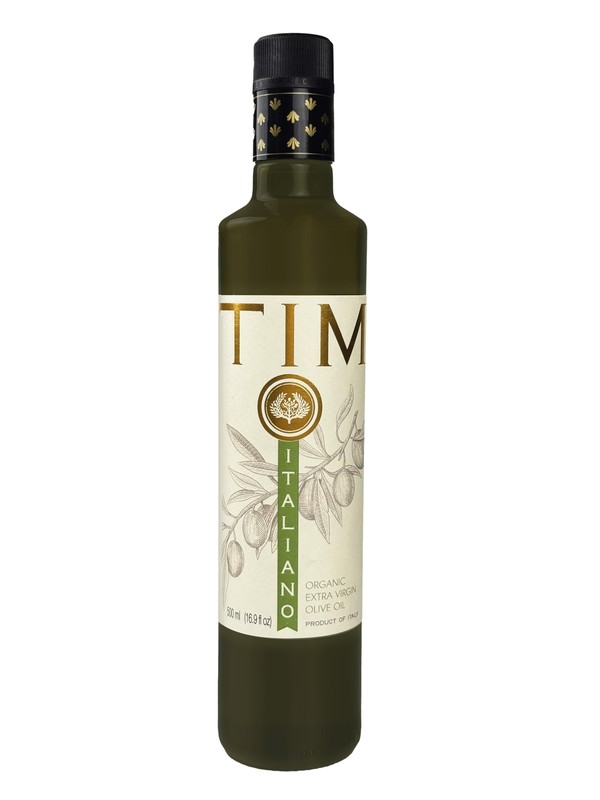 Entimio Italiano Extra Virgin Olive Oil 16.9oz – Organic, High Polyphenols, Cold