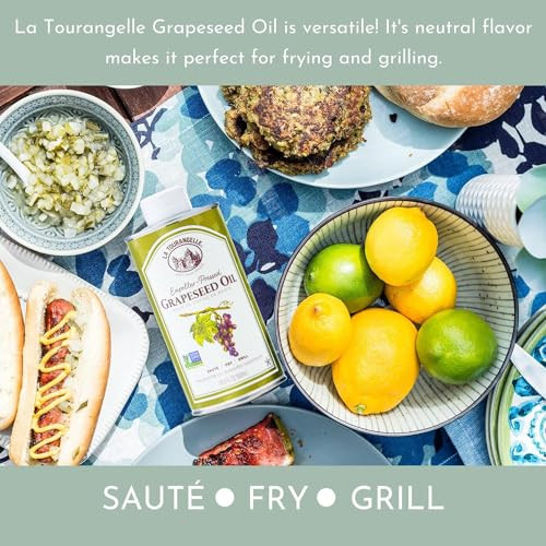 La Tourangelle Grapeseed Oil 16.9 Fl Oz Natural Non GMO Versatile Cooking Oil gallery