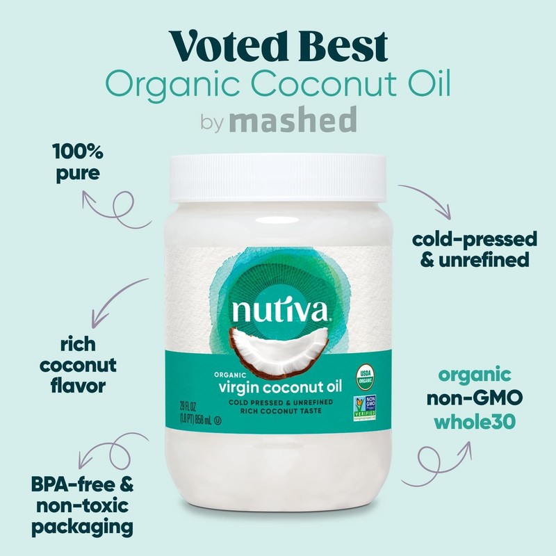 29 Fl Oz Virgin Coconut Oil - USDA Organic & Fair Trade - Perfect for Cooking gallery